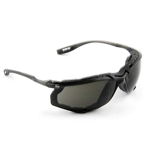 3M Safety Glasses, Virtua CCS, Pack of 1, ANSI Z87, Anti-Fog, Gray Lens, Black...