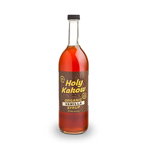 Holy Kakow Cafe Organic Vanilla Syrup - Vanilla Syrup, Coffee Syrup, Organic...