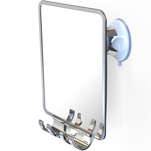 Luxo Shower Mirror, Shower Mirror fogless for Shaving with a Removable Razor...