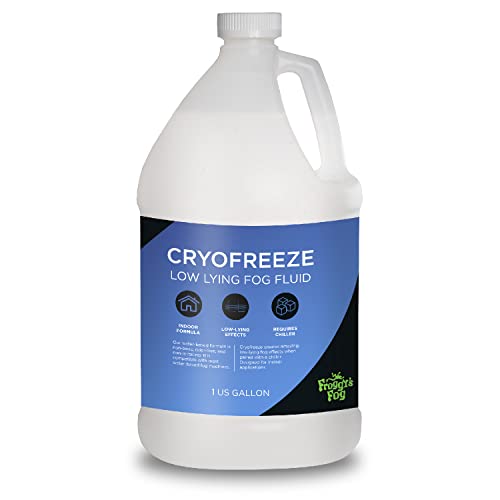 Froggy's Fog Cryofreeze Low Lying Fog Fluid for Stage and Studio, Use with Fog...