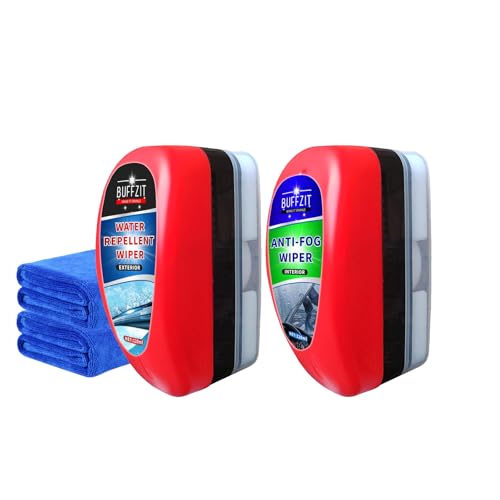BUFFZIT Car Water Repellent & Anti-Fog for Windshield – Quick Interior &...