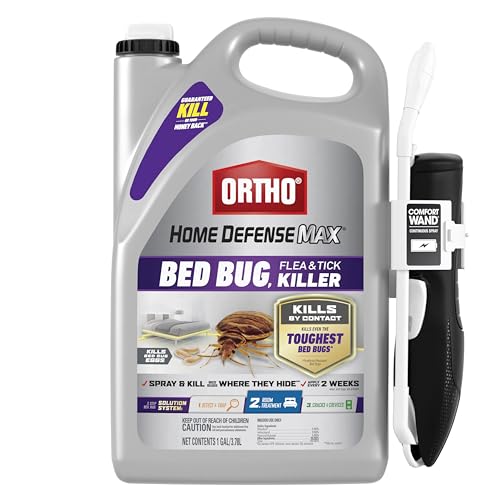 Ortho Home Defense Max Bed Bug, Flea and Tick Killer with Comfort Wand, Bed Bug...
