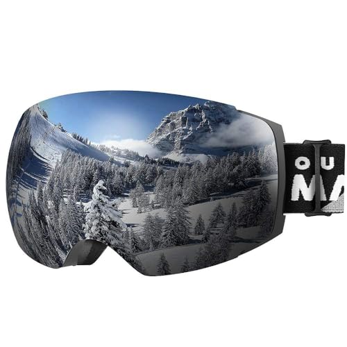 OutdoorMaster Ski Goggles PRO - Frameless, Interchangeable Lens 100% UV400...