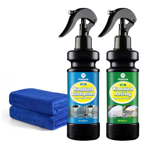 MAISONE Anti Fog & Water Repellent Spray for Car Windshield, Automotive Glass...