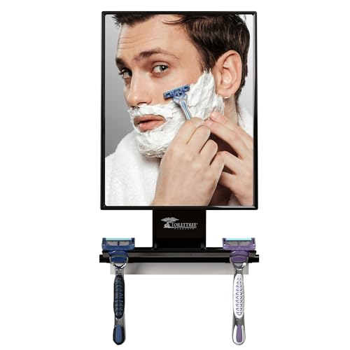 ToiletTree Products Fogless Shower Mirror - Anti-Fog Mirror - Adjustable Shaving...