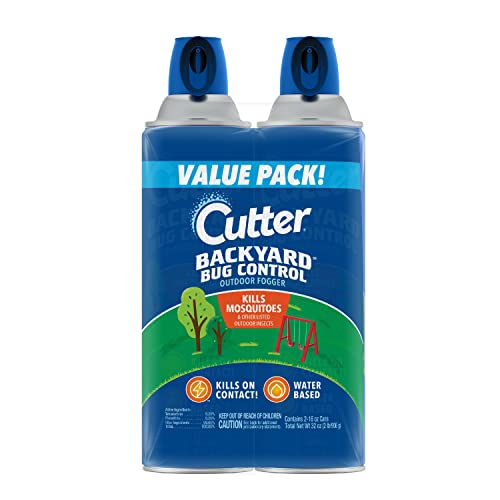 Cutter Backyard Bug Control Outdoor Fogger (2 Pack), Kills Mosquitoes, Fleas &...