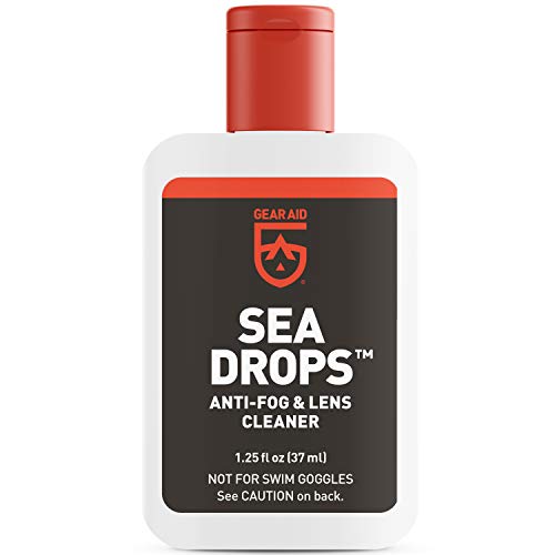 GEAR AID Sea Drops Cleaner and Anti-Fog for Dive and Snorkel Masks, Clears Up...