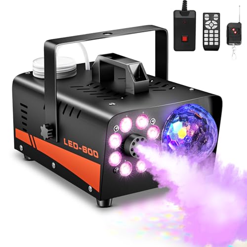 Dashsafe Fog Machine, Smoke Machine with Disco Ball Lights, 600W and 4000CFM...