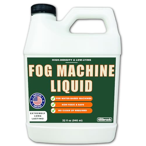 Fog Machine Liquid - 32 oz Tillbrook Fog Machine Fluid - High Density &...
