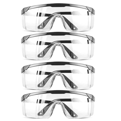 HPYNPES Safety GlassesClear Anti-Fog Goggles Over-Spec Glasses Protective Eye...