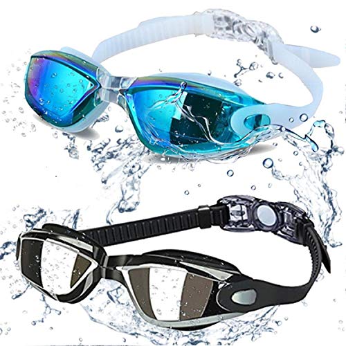ALLPAIPAI Swim Goggles - Swimming Goggles,Pack of 2 Professional Anti Fog No...