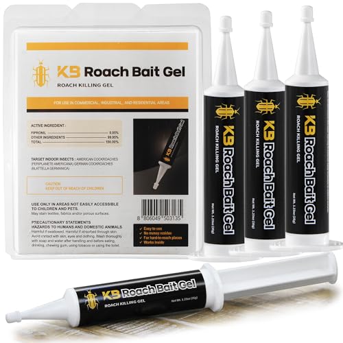 Roach Gel Bait (4 PCS) - German Roach Killer Indoor Infestation for Home with...