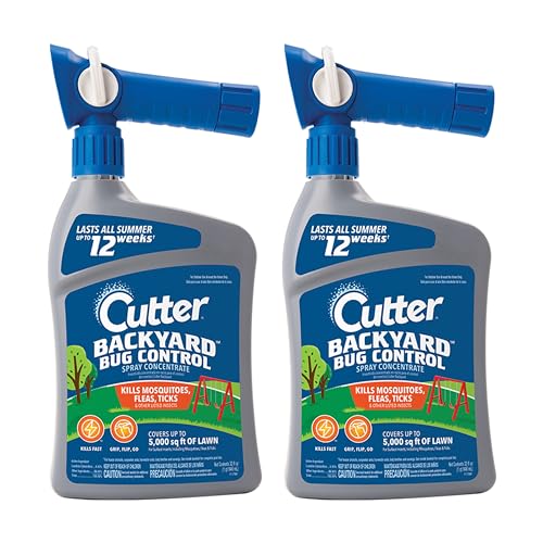 Cutter Backyard Bug Control Spray Concentrate (2 Pack), Kills Mosquitoes, Fleas...
