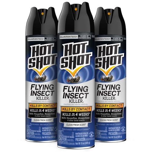 Hot Shot Flying Insect Killer, 15 Ounces, Aerosol Kills Houseflies, Mosquitoes...