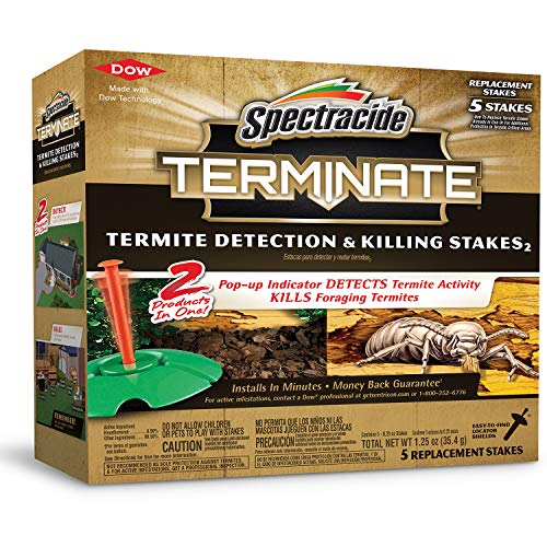 Spectracide Terminate Termite Detection & Killing Stakes2, 5 Count, Replacement...