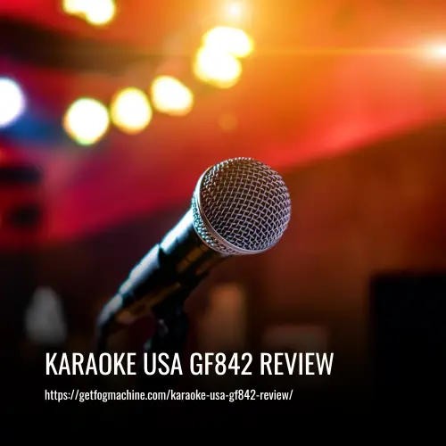 Karaoke USA GF842 DVD/CDG/MP3G Karaoke Machine with 7 TFT Color Screen,  Record, Bluetooth and LED Sync Lights