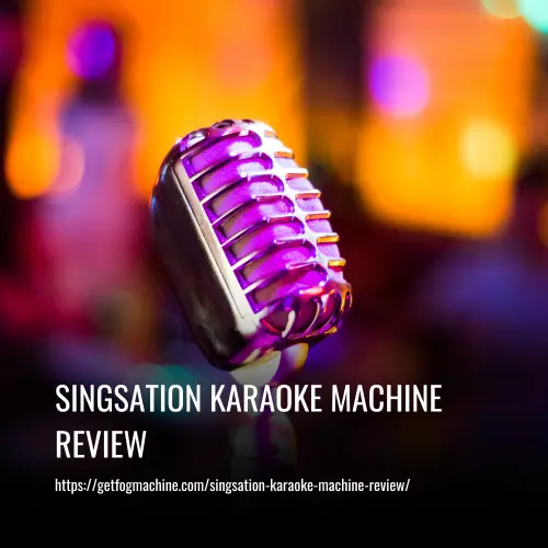 singsation karaoke machine review