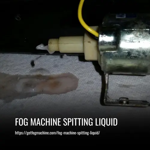 Fog Machine Spitting Liquid