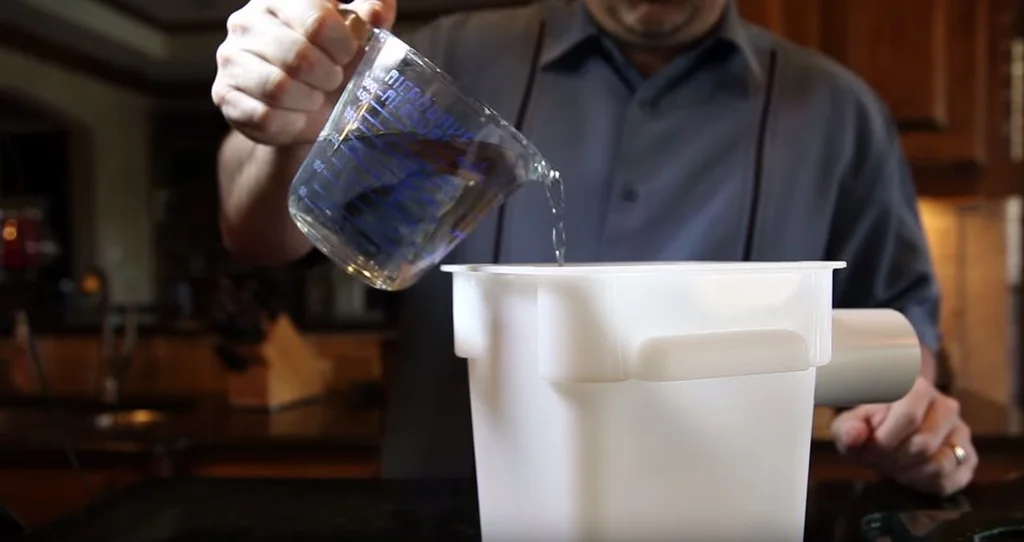How To Make A Dry Ice Fog Machine - Add Water to the Container
