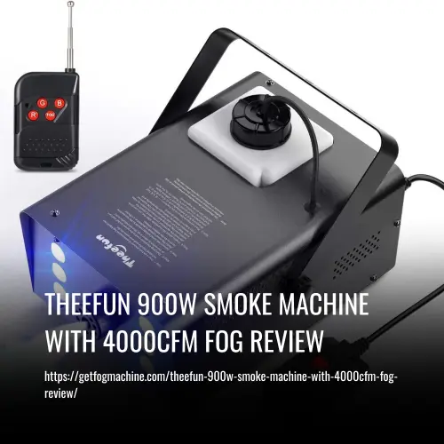Read more about the article Theefun 900W Smoke Machine with 4000CFM Fog Review