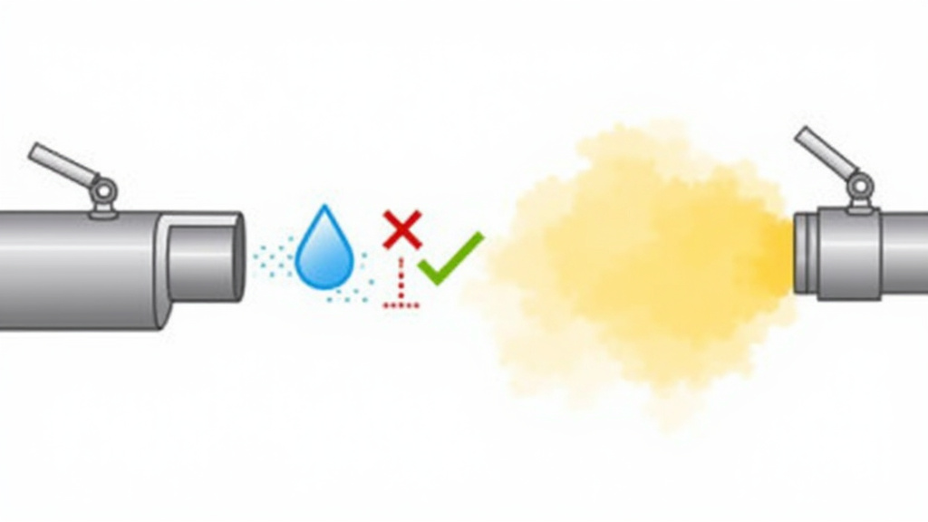 Diagram comparing chemical compatibility for electrostatic sprayer versus thermal fogger nozzles.