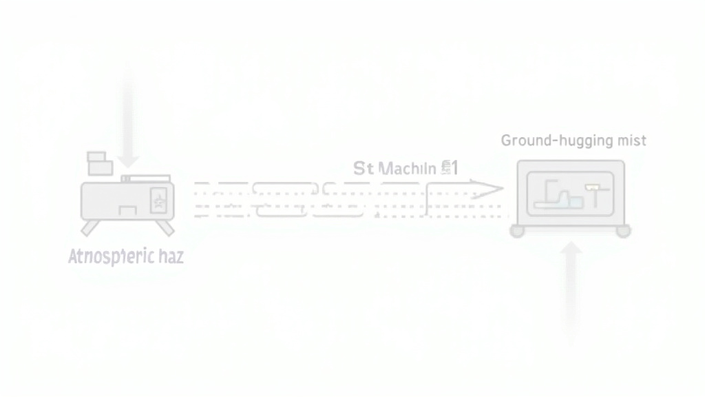 Decision matrix flowchart for choosing between a fog machine and fog chiller setup.