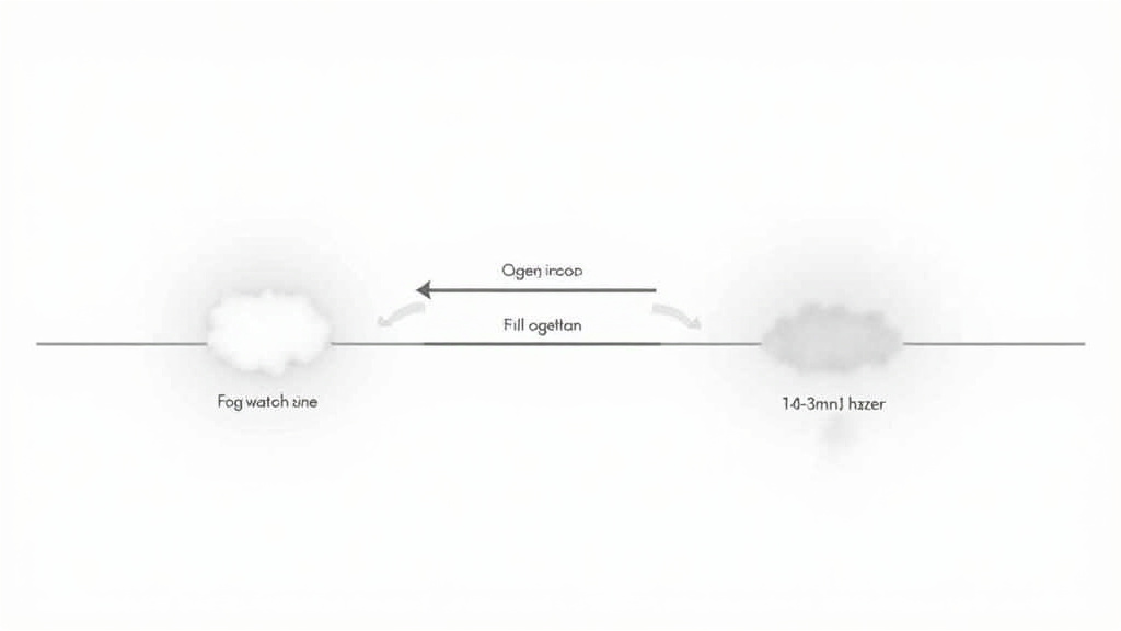 Fog machine versus haze machine density and hang time diagram
