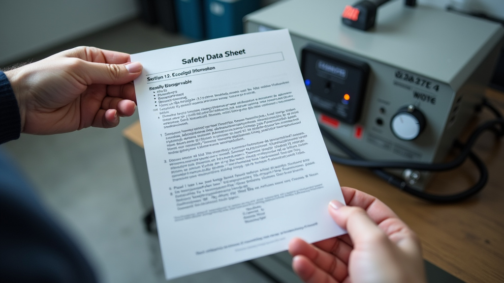 Choosing eco-friendly fog fluid by reviewing Safety Data Sheet for biodegradability