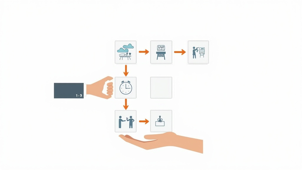Decision flowchart for choosing between an electrostatic sprayer and a fogger machine.