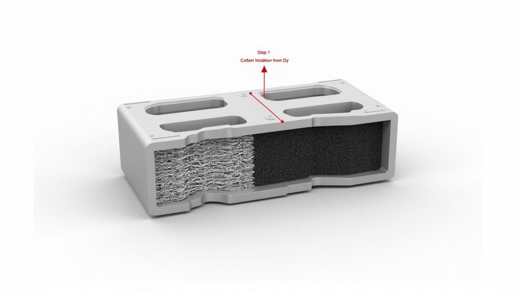 Diagram of a clogged fog machine heater core from food coloring damage.