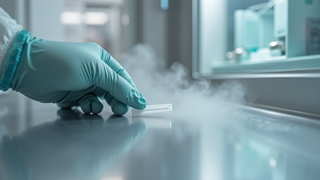 Professional hydrogen peroxide fogging validation with biological indicator placement.