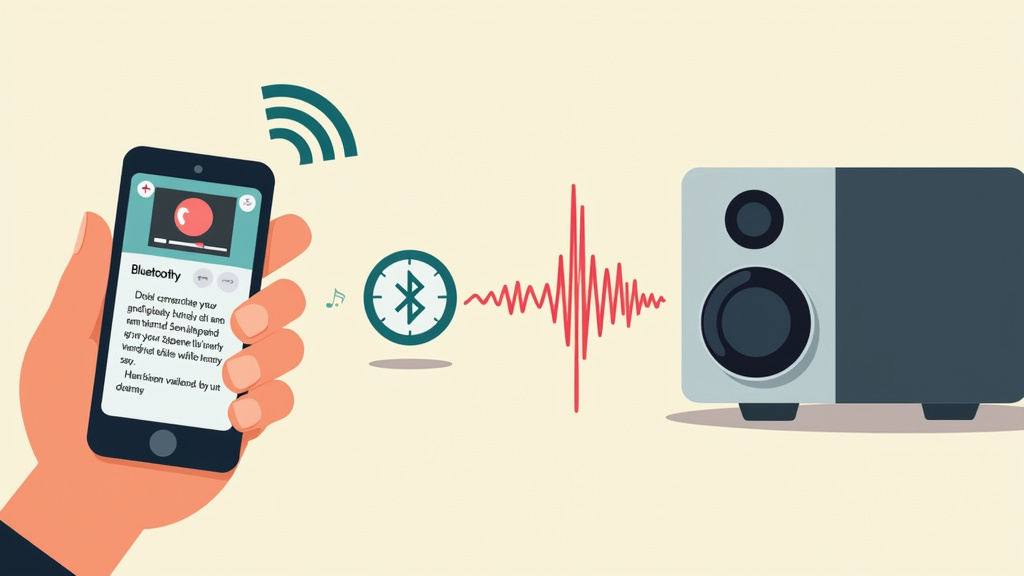 Smartphone connected to Singsation karaoke machine showing app and Bluetooth latency