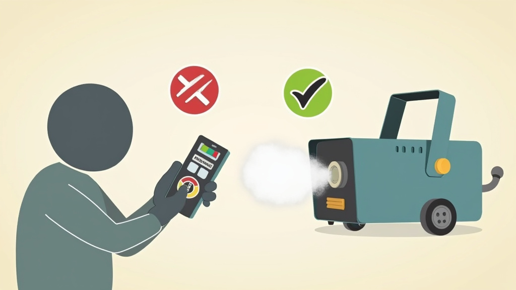 Troubleshooting a rental fog machine remote with dead battery replacement.